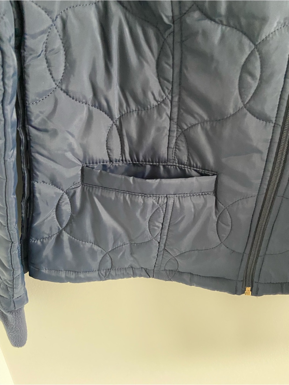 a new day Navy Quilted Circle-Pattern Puffer Jacket - Picture 2 of 14
